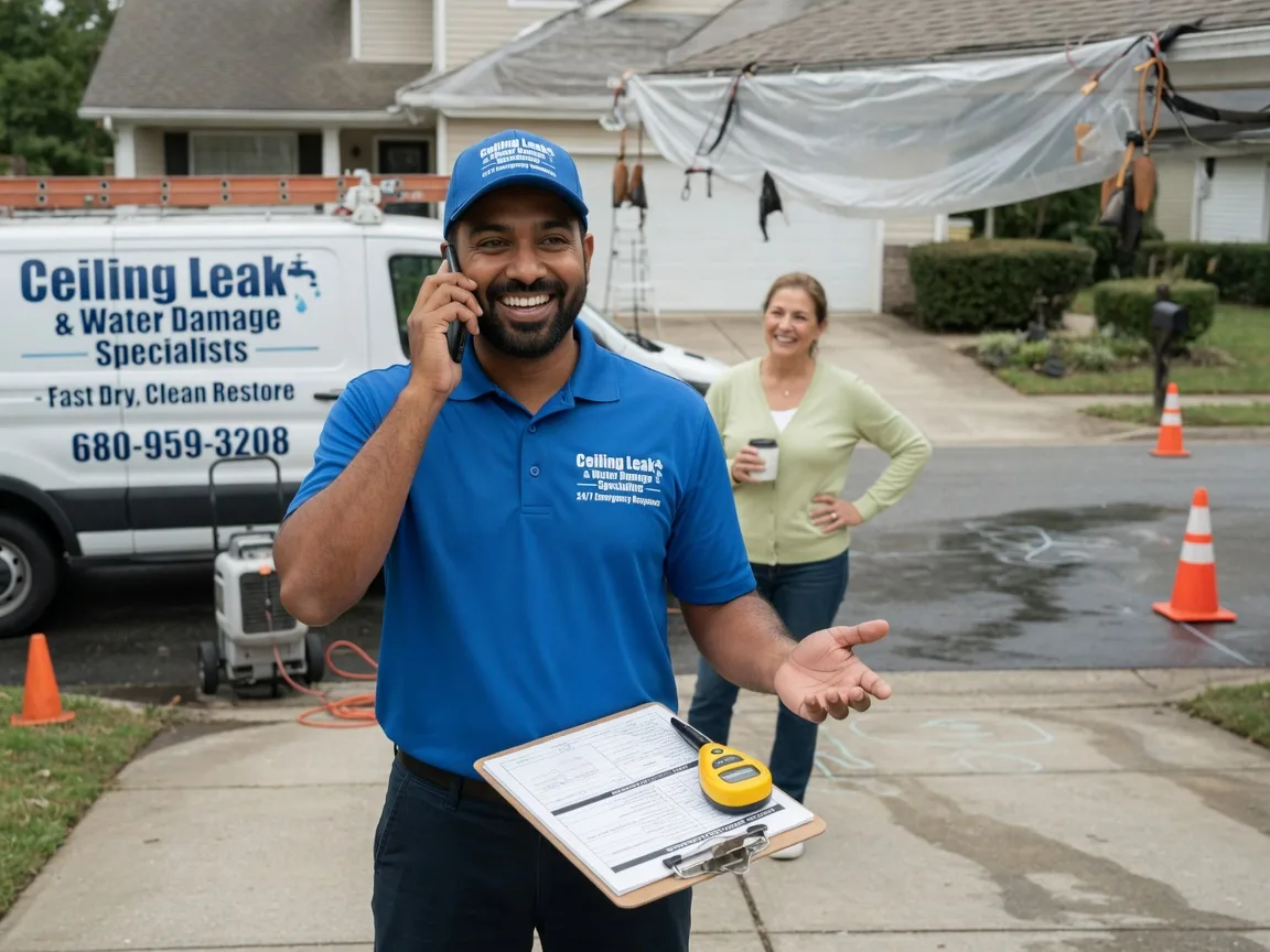 Ceiling Leak Cleanup Patuxent River, MD FAQs